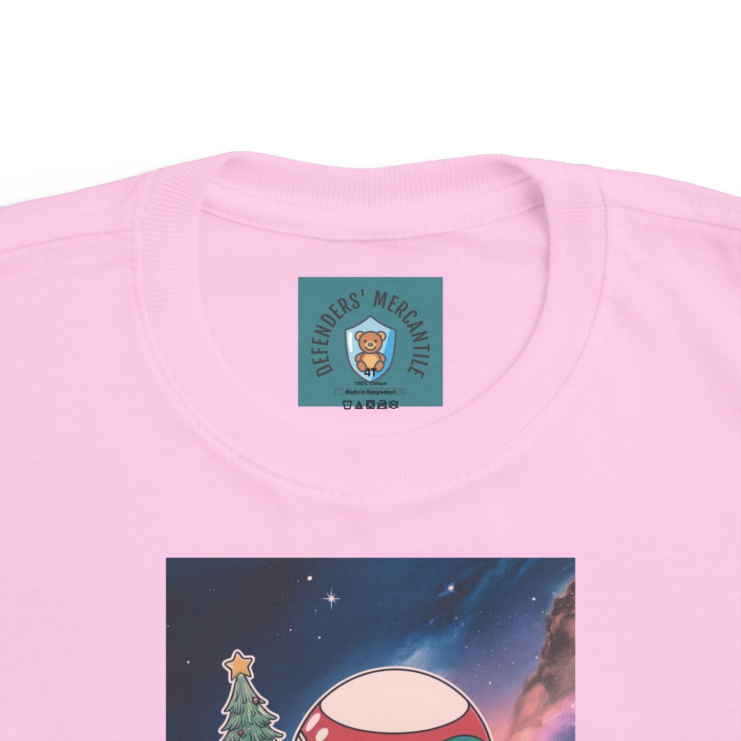 Toddler Tee - Christmas in Space Design - Defenders' Mercantile