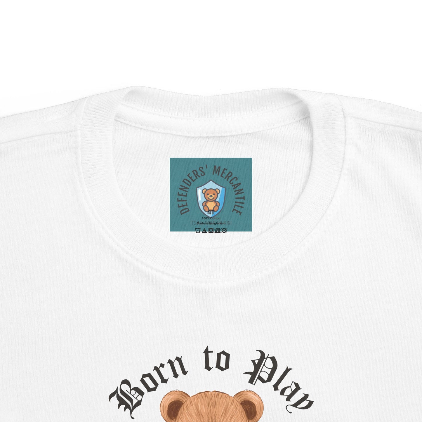 Toddler Tee - Born to Play, Built for Snuggles - Defenders' Mercantile