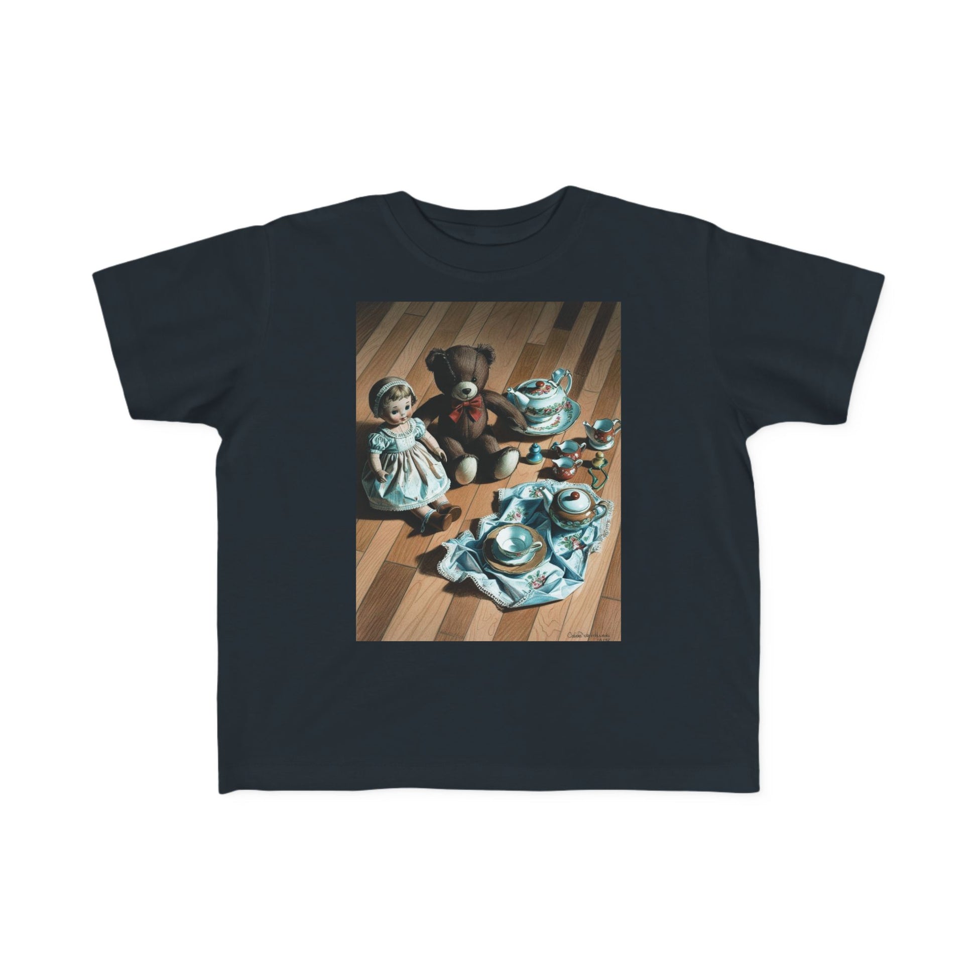 Toddler Tee - Tea Time With Teddy - Defenders' Mercantile