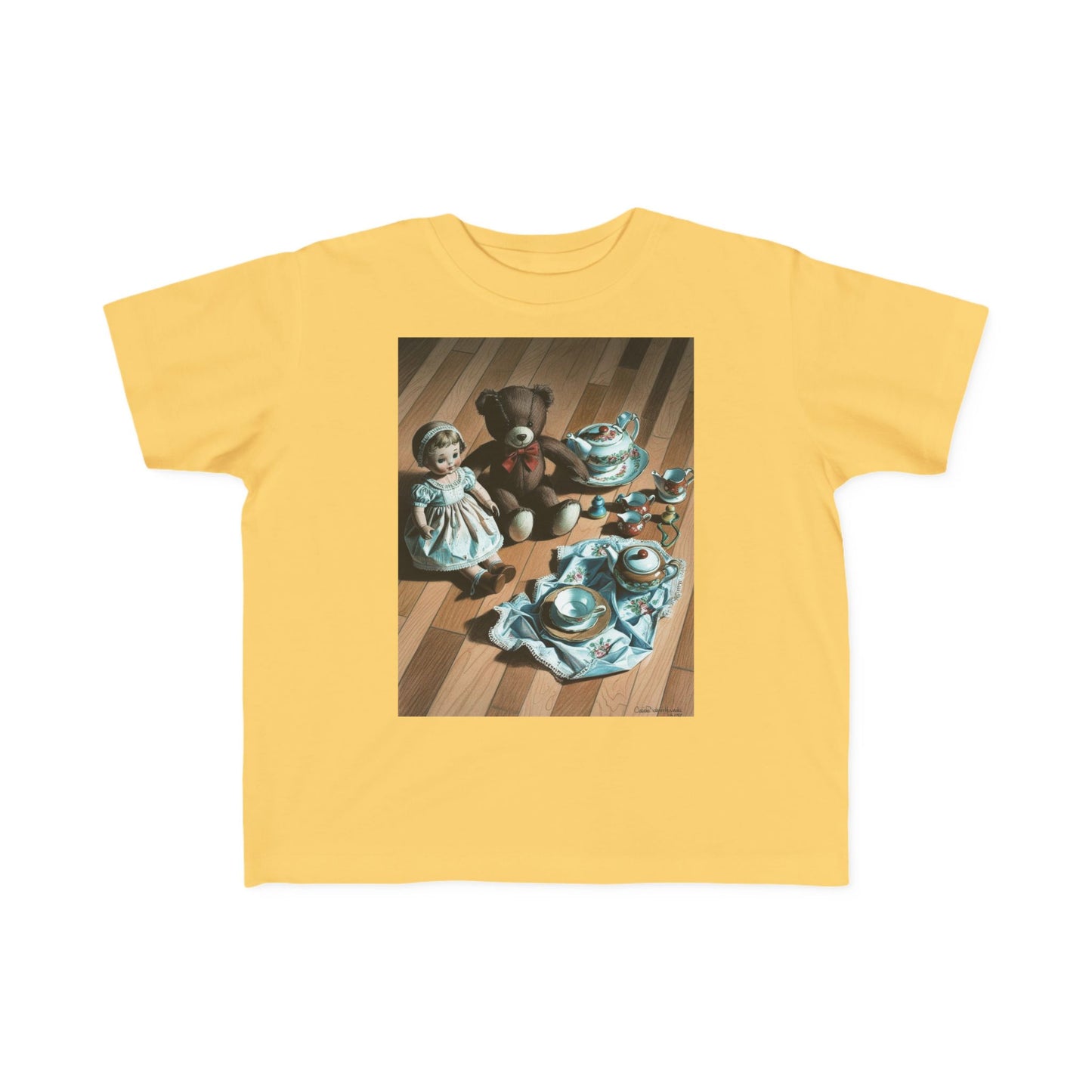 Toddler Tee - Tea Time With Teddy - Defenders' Mercantile