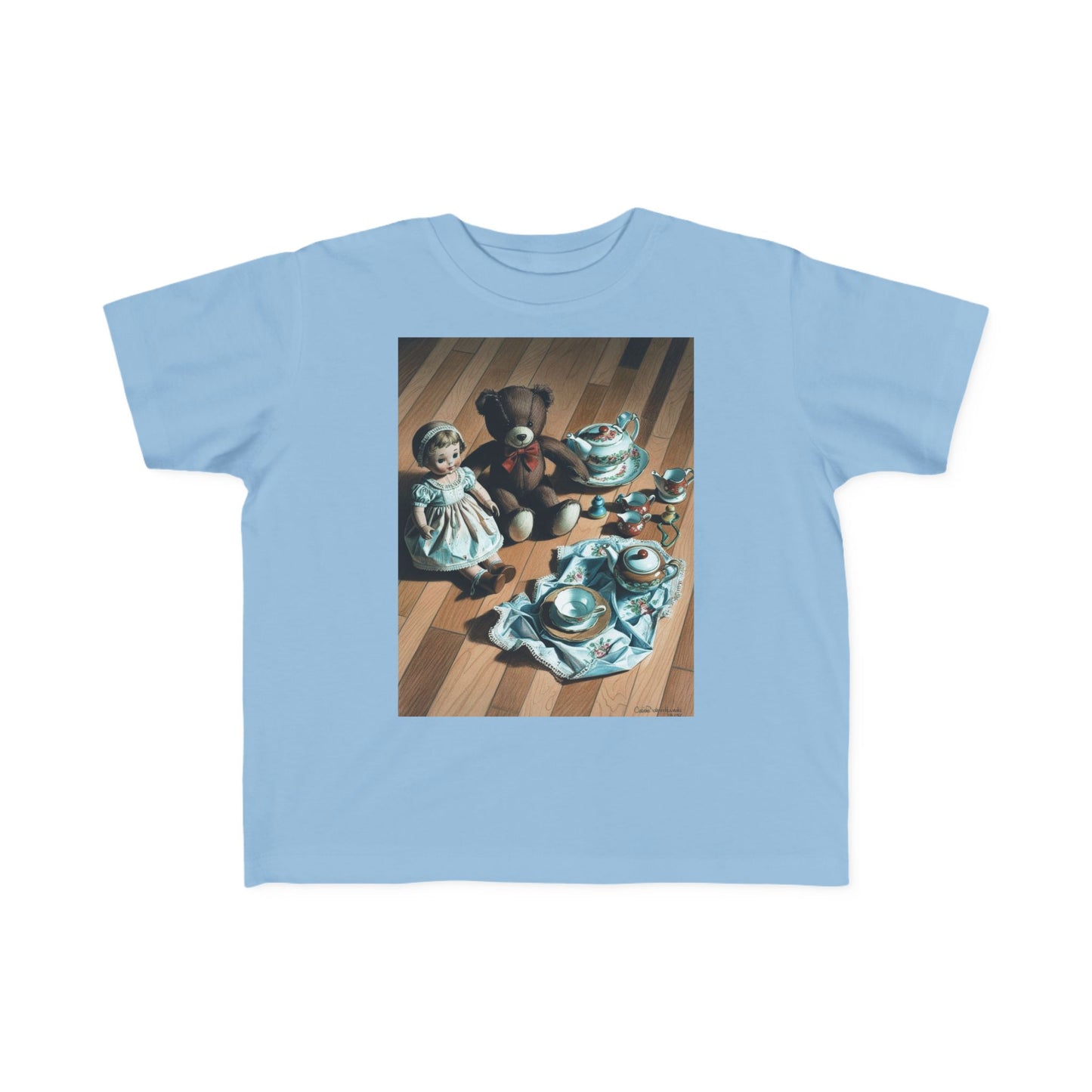 Toddler Tee - Tea Time With Teddy - Defenders' Mercantile