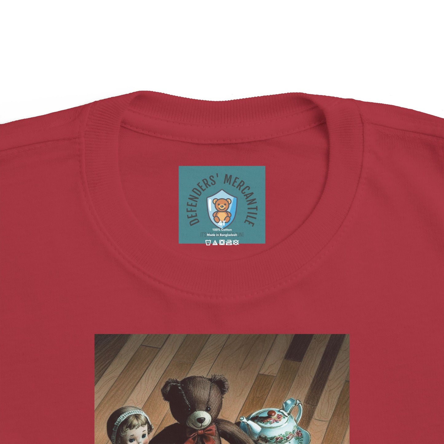 Toddler Tee - Tea Time With Teddy - Defenders' Mercantile