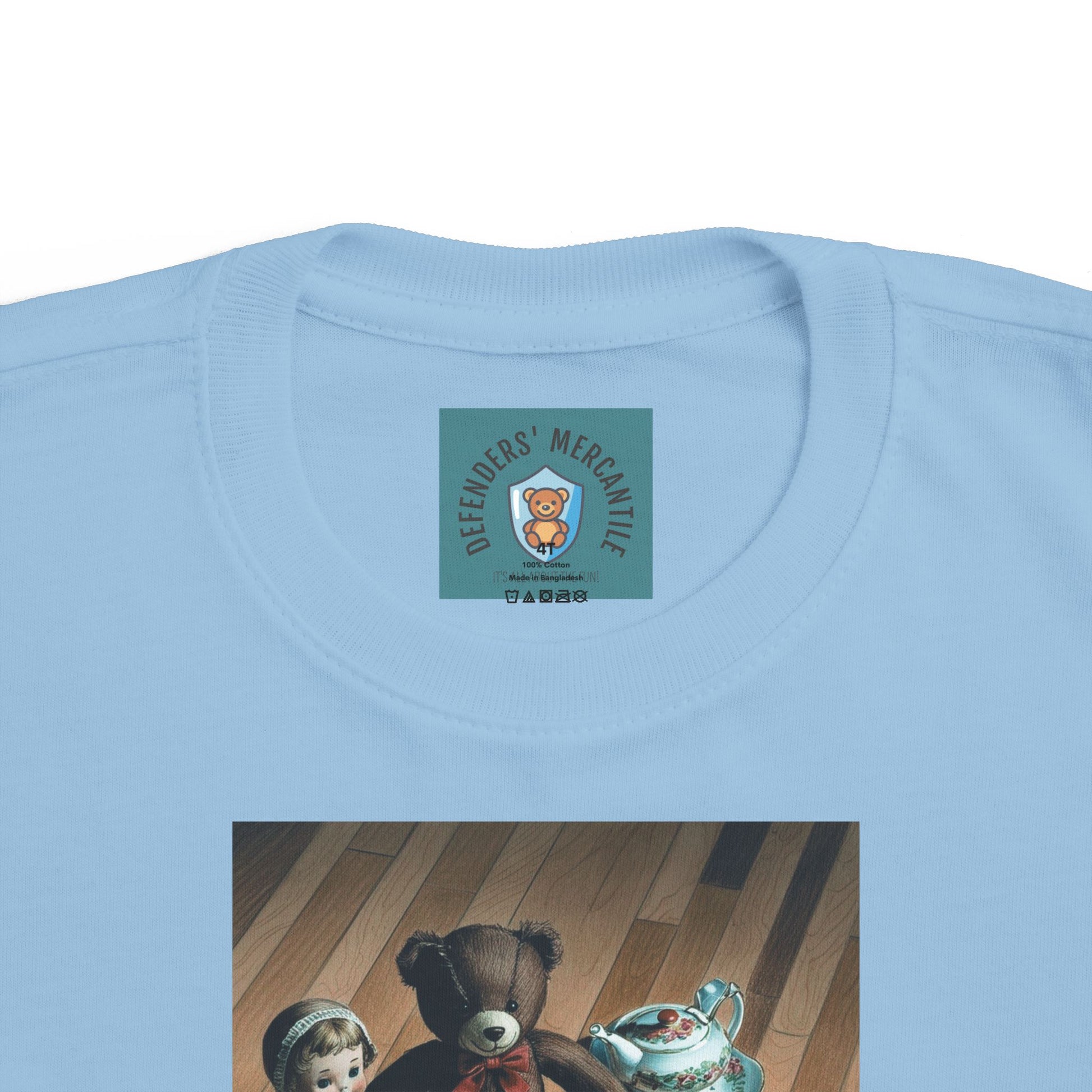 Toddler Tee - Tea Time With Teddy - Defenders' Mercantile