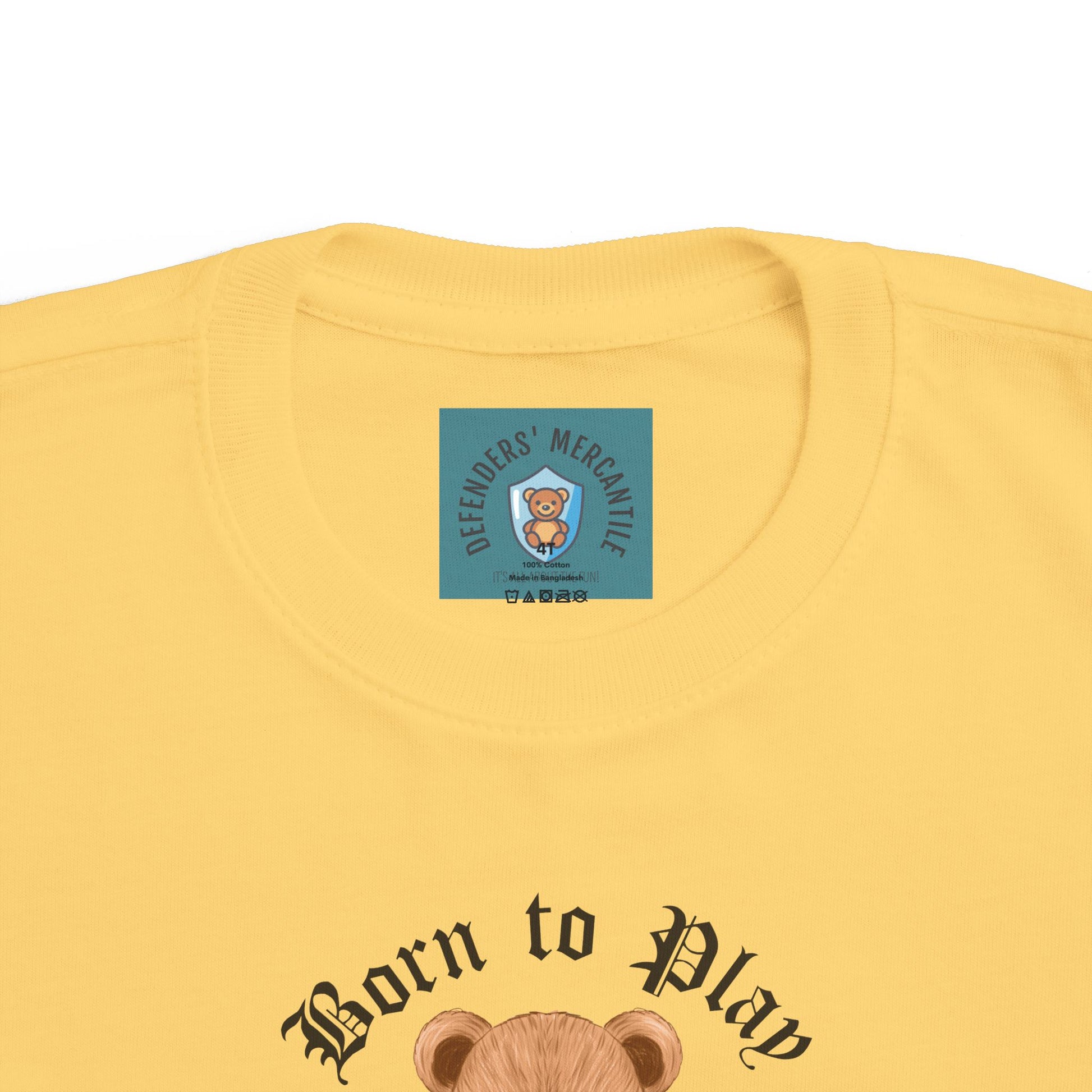 Toddler Tee - Born to Play, Built for Snuggles - Defenders' Mercantile