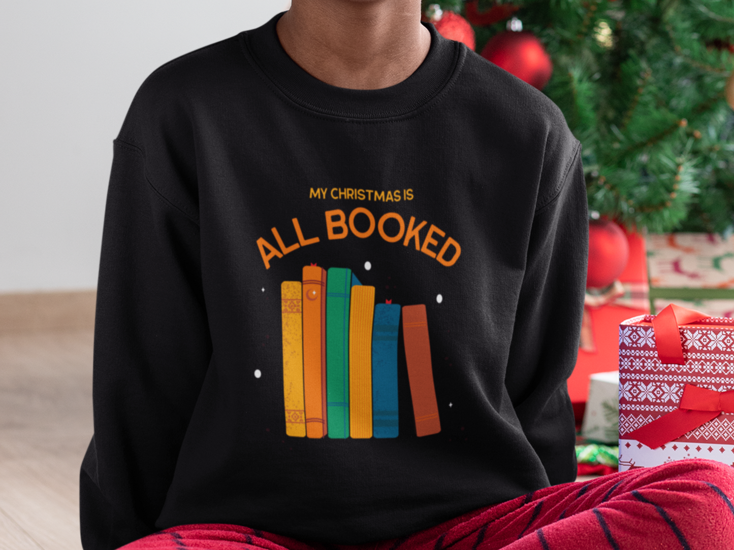 Christmas Bookworm Sweatshirt - Defenders' Mercantile