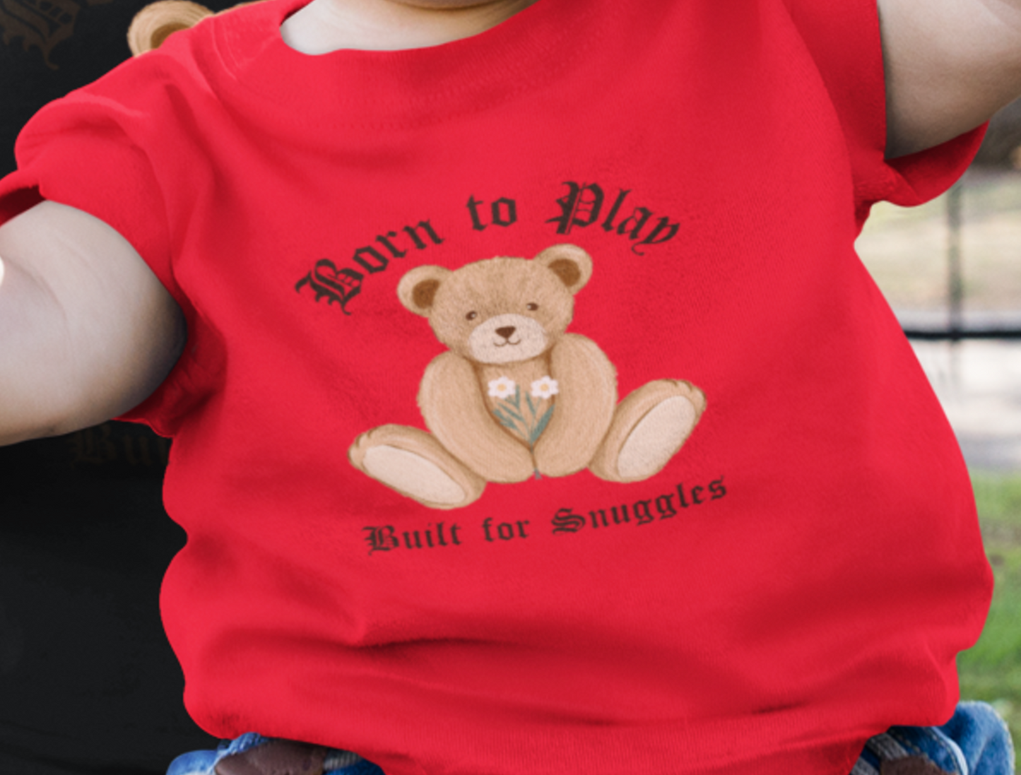 Infant Tee - Born to Play, Built for Snuggles - Defenders' Mercantile