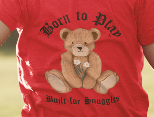 Toddler Tee - Born to Play, Built for Snuggles - Defenders' Mercantile