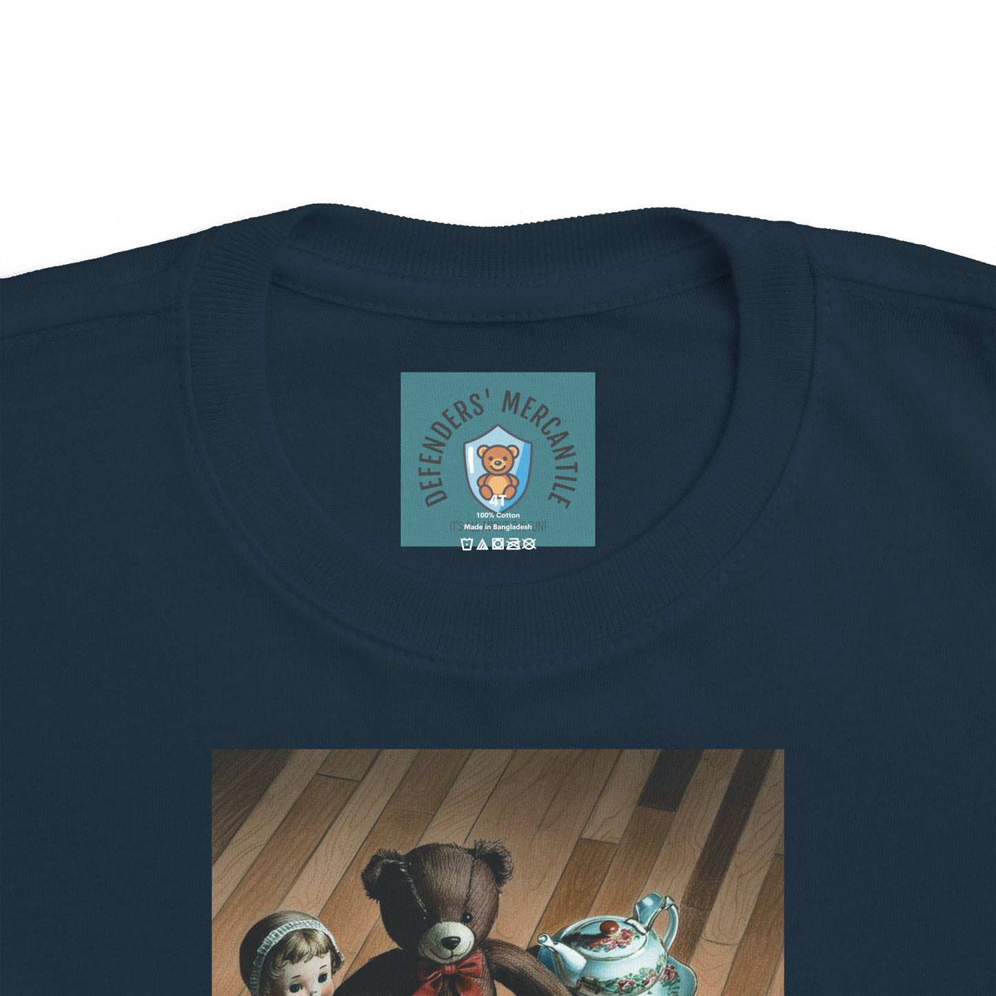 Toddler Tee - Tea Time With Teddy - Defenders' Mercantile