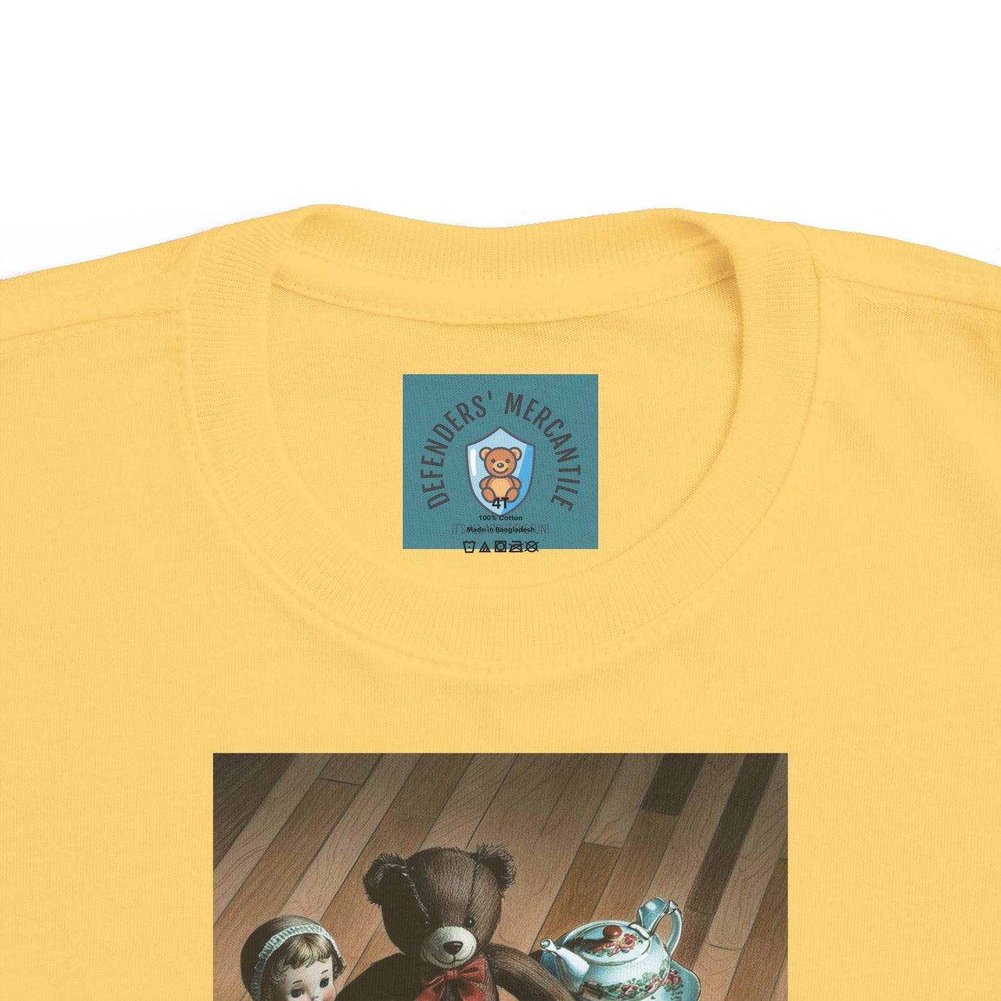 Toddler Tee - Tea Time With Teddy - Defenders' Mercantile