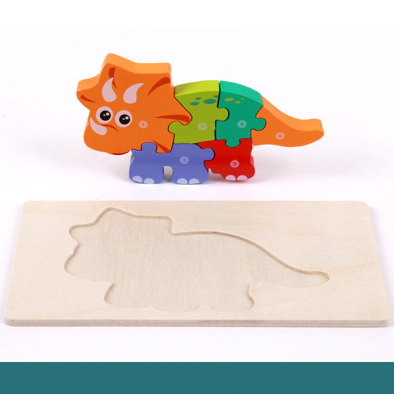 Wooden Three-dimensional Dinosaur Puzzle - Defenders' Mercantile