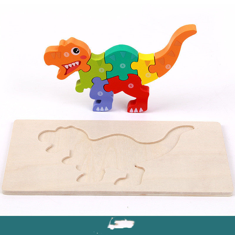 Wooden Three-dimensional Dinosaur Puzzle - Defenders' Mercantile