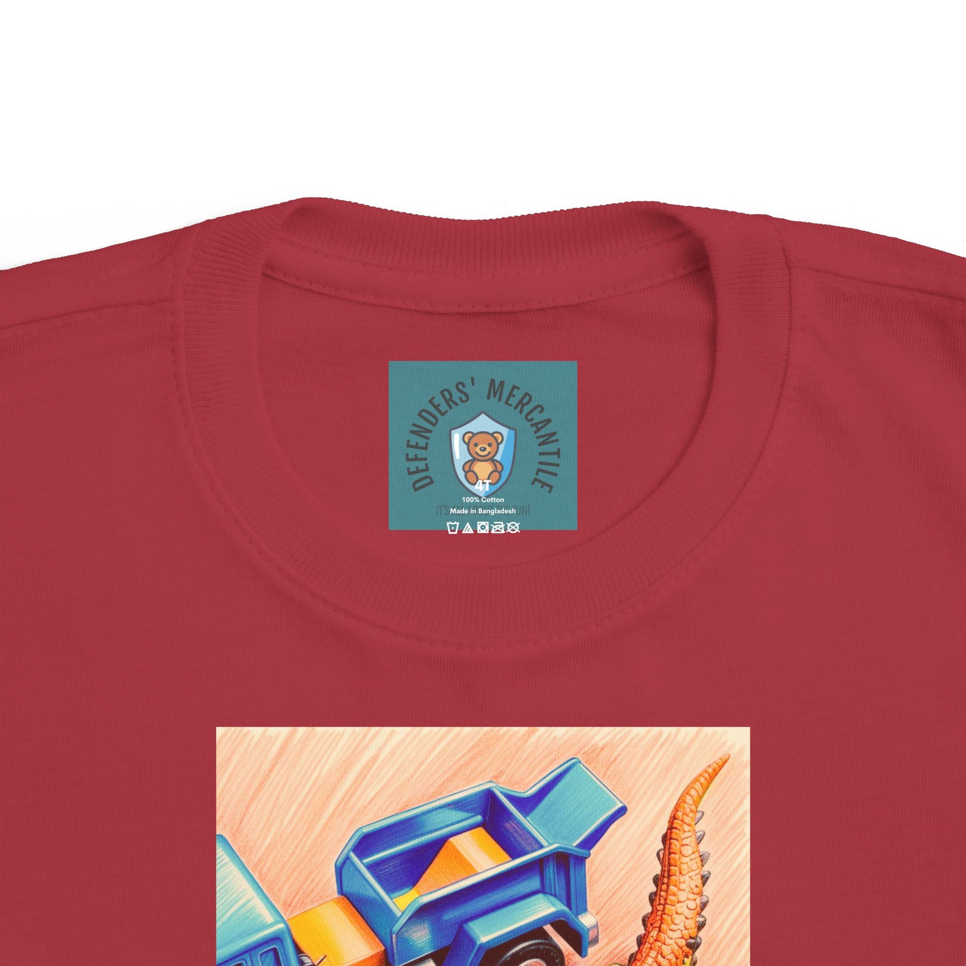 Toddler Tee - Trucks + Dino Playtime Design - Defenders' Mercantile