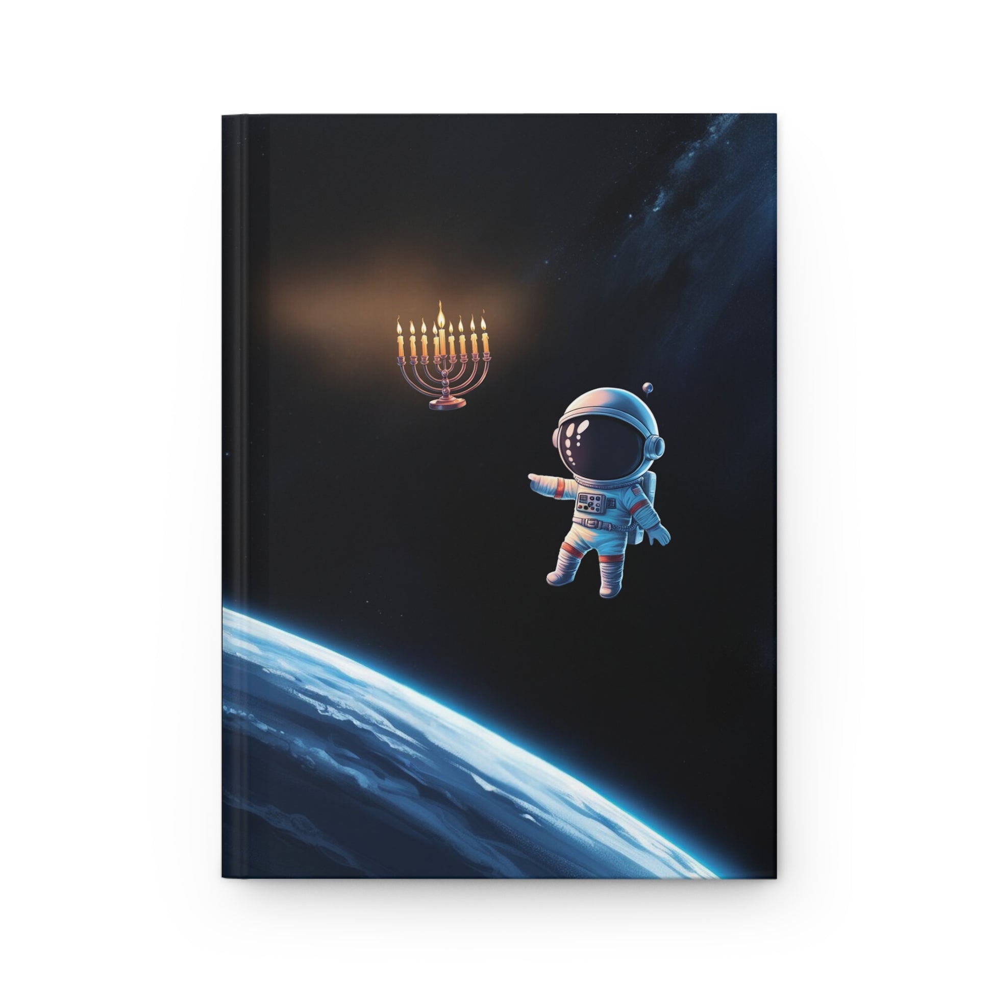 Space Menorah - Hardcover Journal - Defenders' Mercantile