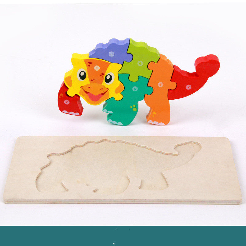 Wooden Three-dimensional Dinosaur Puzzle - Defenders' Mercantile