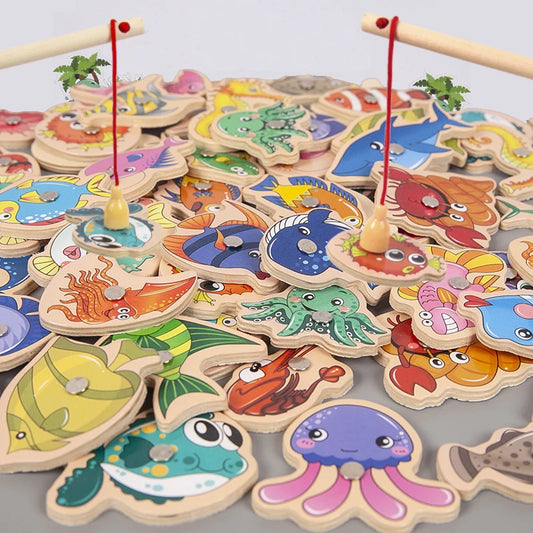 Montessori Wooden Fishing Toys - Defenders' Mercantile