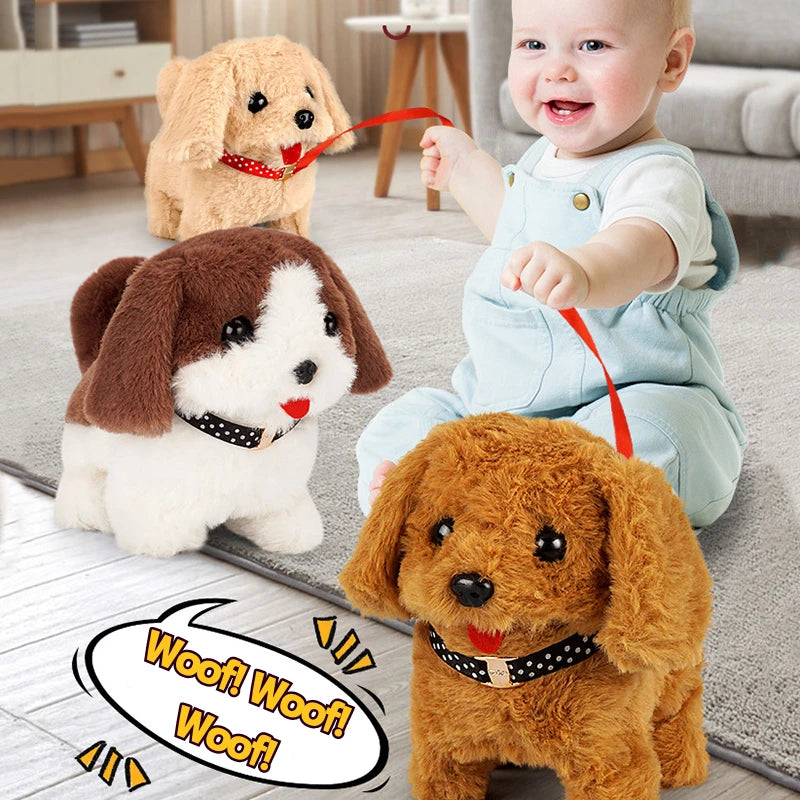 Electronic Walking and Barking Plush Dog - Defenders' Mercantile