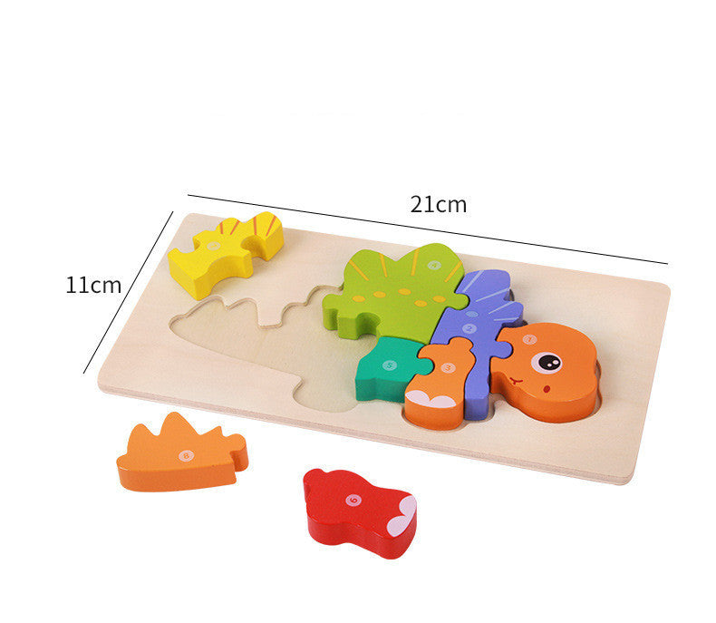 Wooden Three-dimensional Dinosaur Puzzle - Defenders' Mercantile