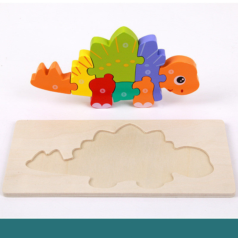 Wooden Three-dimensional Dinosaur Puzzle - Defenders' Mercantile